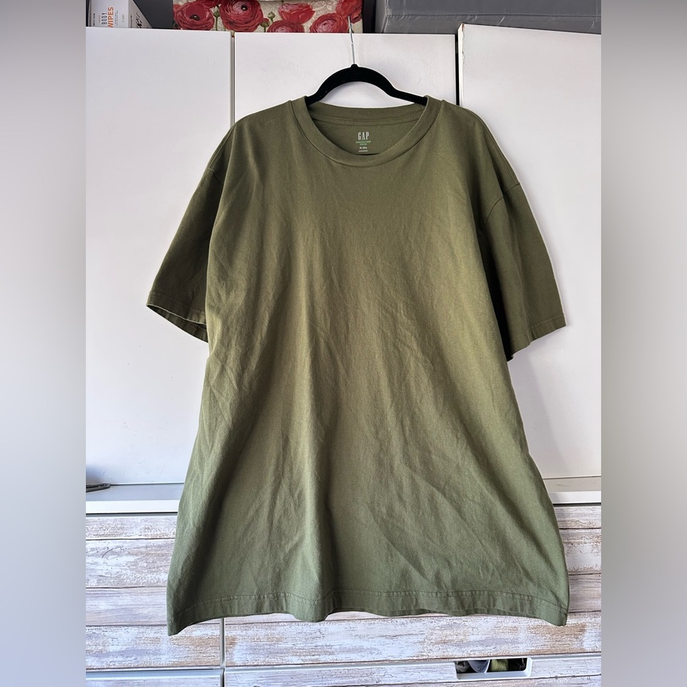 🫒 GAP Men’s XL Tall Olive Green Generation Good Cotton T-Shirt